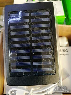 Соларно зарядно, соларна батерия,Power Bank 60000mAh, за телефон, таблет, камери с LED фенер
