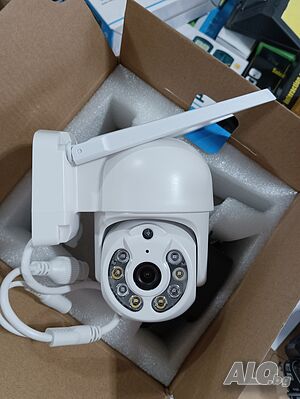 WiFi безжична въртяща се камера 5MP, нощно виждане проследяване на обекти