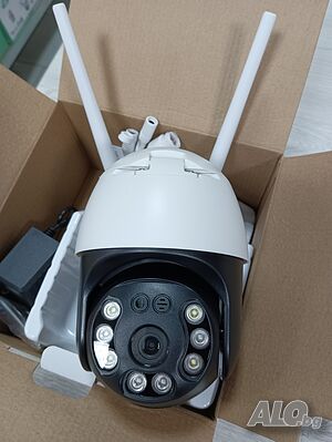 WiFi безжична камера 5MP FULL-HD, цена при поръчка на 2бр и повече, нощно виждане, въртяща