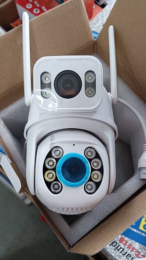 Двойна IP камера 6MP WiFi iCSee безжична нощно виждане