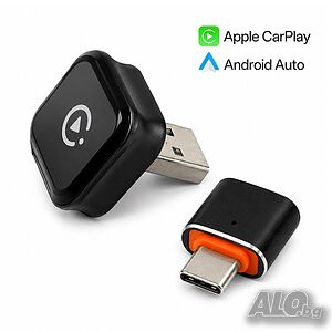 Адаптер за безжичен Apple CarPlay и Android Auto