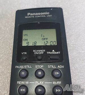 Panasonic VEQ1429 оригинално дистанционно за видеомагнитофон NV-J45