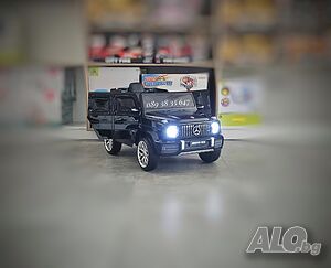 ТОП ЦЕНА! НОВО! Акумулаторен джип Mercedes G63 AMG с 12V батерия,EVA гуми, металик,USB