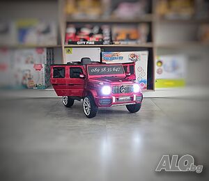 ТОП ЦЕНА! НОВО! Акумулаторен джип Mercedes G63 AMG с 12V батерия,EVA гуми, металик
