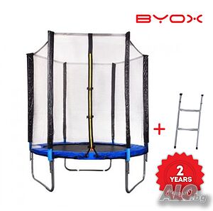 ТОП ЦЕНА! НОВО! Батут 183cm (6ft) с външна мрежа Byox до 50 кг