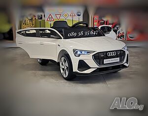 ТОП ЦЕБА! НОВО! Акумулаторен джип Audi Sportback с 12Vбатерия, меки гуми,Bluetooth