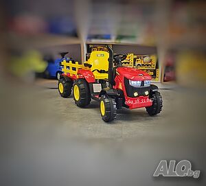 ПРОМОЦИЯ! НОВО! Акумулаторен трактор с ремарке Rancher с 12V, дистанционно,USB