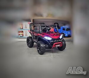 ТОП ЦЕНА! НОВО! Акумулаторен джип Fast UTV RED с 12V батерия, дистанционно,USB, МЕТАЛИК