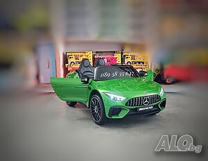 ТОП ЦЕНА! НОВО! Акумулаторна кола Mercedes SL63 AMG с 12Vбатерия,EVA гуми, металик
