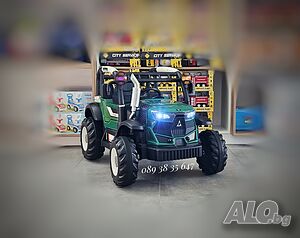ТОП ЦЕНА! НОВО! Акумулаторен трактор HARVEST с 12V батерия, дистанционно