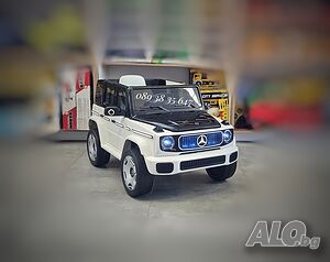 ТОП ЦЕНА! НОВО! Акумулаторен джип Mercedes EQG с 12Vбатерия,EVA гуми,USB