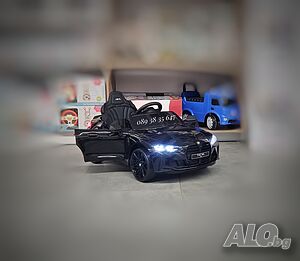 ТОП ЦЕНА! НОВО! Акумулаторна кола BMW M4 с 12V батерия, меки гуми, кожена седалка