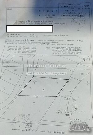 Продажба 2536 кв.м Не е в регулация