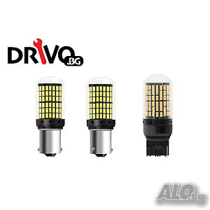 LED Крушки за Габарити, Мигачи и Стопове със 144 LED Диода