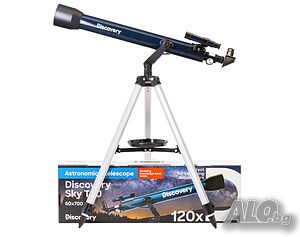 Телескоп с книга Discovery Sky T60