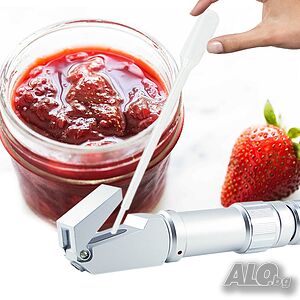 Рефрактометър за захарен сироп, сладко 0-80% ATC Brix CNC