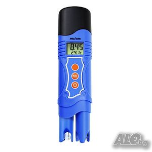 3-в-1 тестер за pH, температура и EC (електропроводимост)