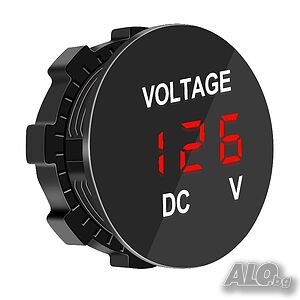 Водоустойчив цифров волтметър 12 - 24V