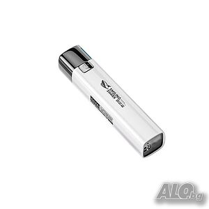 LED фенерче с Power Bank бял цвят