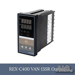 Термоконтролер REX C400 на 220V, терморегулатор -199 до 1372° C, Изход SSR, датчици K, J, Pt100