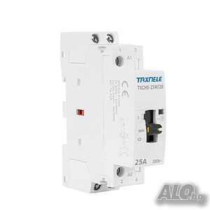Модулен контактор с ключ 250VAC 25A 2NO