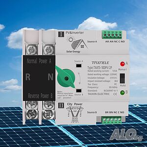 Автоматичен монофазен превключвател УМ ШАЛТЕР 2P 100A PV за соларни системи