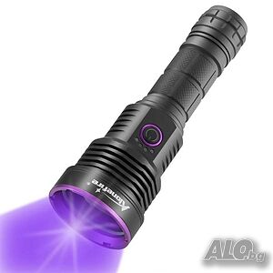 UV лед фенер с 3 LED х 365nm, 60W, презареждаема батерия