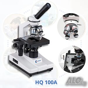 Професионален биологичен монокулярен микроскоп 40х-1600х за STEM кабинети