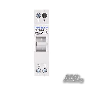 Ръчен трансферен ключ на мощност 1P 63A, AC 400V
