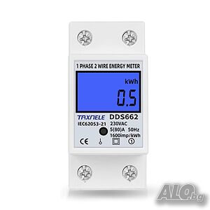 Еднотарифен монофазен електромер 80А, 230V 50/60Hz