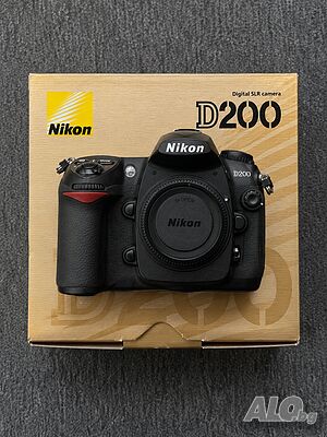 Nikon D200 DSLR - под 20 000 кадъра, пълен комплект, кутия, отлично състояние