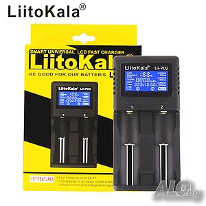 Liitokala LII-PD2 Интелигентно зарядно за 2 батерии