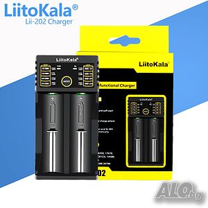 Liitokala Lii-202 Универсално зарядно за 2 батерии