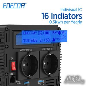 Инвертор пълна синусоида 1500/3000W-12V