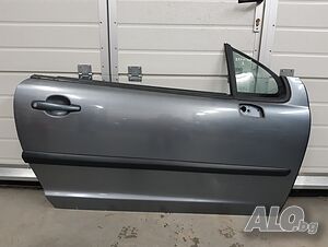 Предна дясна врата ГОЛА ТЪМНО СИВ МЕТАЛИК  Peugeot 207 cc Cabriolet 1.6 16V 120к.с Пежо 207 Кабрио