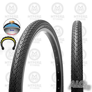 Външна гума за велосипед WEDGE (26 x 1.75), Защита от спукване - 3mm