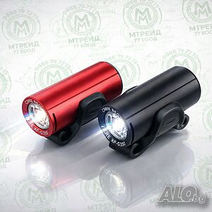 Предна LED светлина за велосипед RAYPAL - 350 lum, USB, Алуминий, 53g