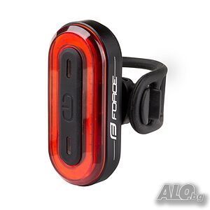 Задна LED светлина за велосипед колело FORCE ARC, 40 Lum, 30 Led, USB