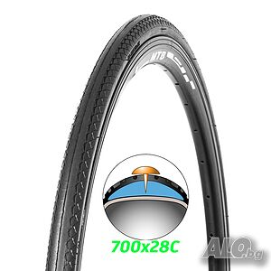 Външна гума за велосипед Ralson 28” (28-622) 60TPI, Защита от спукване