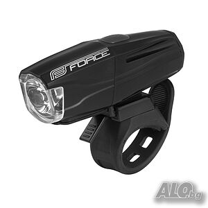 Предна LED светлина за велосипед фар FORCE SHARK 500LM USB, Черна