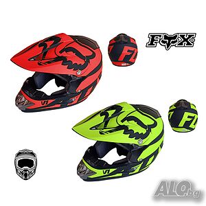Кросова каска FOX V1, Full Face, DOT - S/M - Вело, Мото, Скутер, Бъги