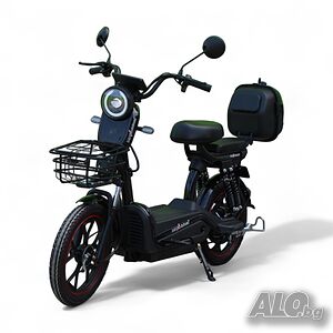 Електрически мотопед с педали MaxMotors EBZ18 750W|48V| 20Ah - Black
