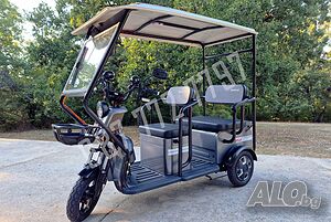 Соларна Електрическа триместна триколка BULLMAX B10 SOLAR - 2000W