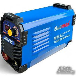 Инверторен електрожен Bullmax 250A HA, Hot Start, Anti-stick, 4 метра кабели