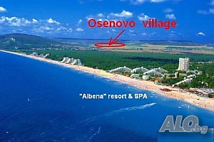 Земельный участок в 3 км от берега моря с видом на с. Кранево и море.
