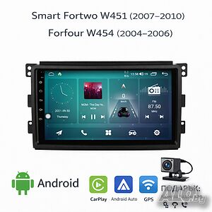 Android мултимедия GPS навигация CarPlay Android Auto + Камера - за Smart Fortwo W451 / Forfour W454