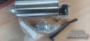 Хоризонтална пълначка за месо 4л с дървен плот