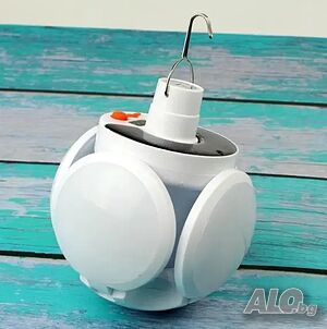 Соларна турстическа лампа с кука SOLAR LED LAMP 2029