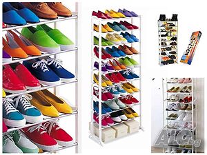 Метална етажерка стелаж за обувки до 30 чифта Amazing Shoe Rack