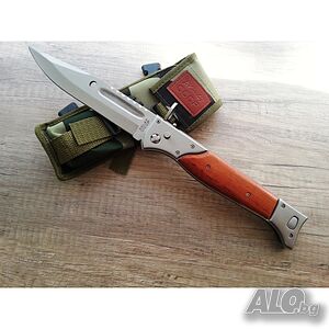 Сувенир! Военен тактически масивен голям сгъваем нож - AK-47